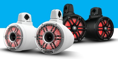 Rockford Fosgate M2 Line of Color Optix™ RGB LED Marine Wake Tower Speakers