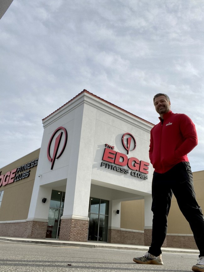 Chris Bartas, General Manager of The Edge Fitness Clubs in Wayne, excited to open the doors and welcome in the community on March 27th.