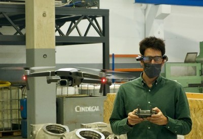 Vuzix M4000 Smart Glasses Aid Construction Worksite Audit Via DJI Drone