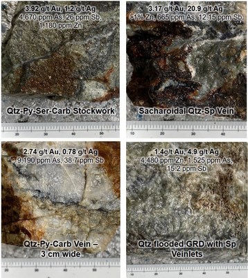 Figure 7. Examples of rock samples from Kuru (CNW Group/Luminex Resources Corp.)