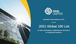 Sims Limited Included on Global 100 List of the World's Most Sustainable Companies
