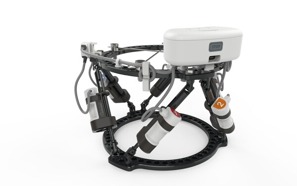 OrthoSpin’s FDA-cleared Generation 2 robotic system enables automation of external fixation orthopedic treatments (credit: OrthoSpin).