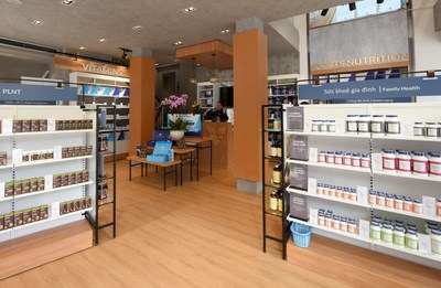 Inside the first location of The Vitamin Shoppe in Hanoi, Vietnam.