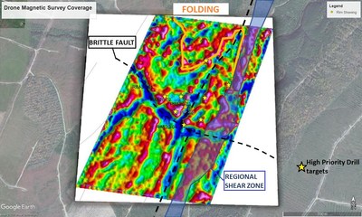 Drone Magnetic Survey Coverage (CNW Group/X-Terra Resources Inc.)