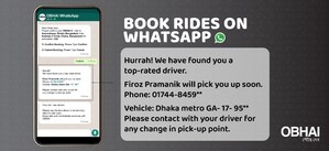 Ridesharing App OBHAI On WhatsApp - A First in Bangladesh