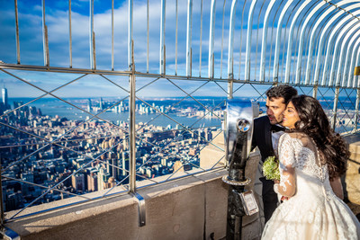 Empire State Building is treating couples to a free photoshoot at