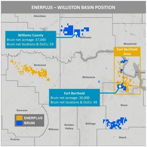 Enerplus Bruin Williston Basin Map (CNW Group/Enerplus Corporation)