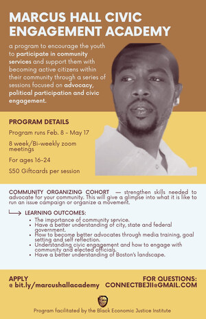 The Marcus Hall Civic Engagement Academy's Virtual Courses Are Exactly What the Black Community in Boston Needs Now!
