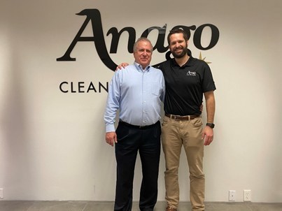 Both engineers in the oil and gas industry with more than 50 years combined experience, Dante and Alex Caravaggio have found a new passion working side-by-side. "Dante and Alex are exemplary Master Franchise owners, each bringing unique business, finance and leadership qualities and experience to the Anago family," said Adam Povlitz, CEO & President of Anago Cleaning Systems.