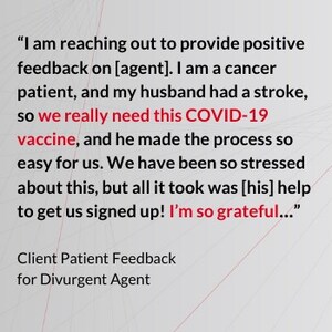 Divurgent Launches Virtual COVID-19 Vaccination Support Center for Organizations Experiencing Significant Call Volumes Related to Scheduling