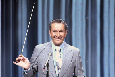 Famous television bandleader Lawrence Welk, host of The Lawrence Welk Show from 1951 to 1982, and beloved namesake of Welk Resorts.