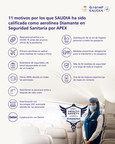 Saudi Arabian Airlines (SAUDIA) recibe la Insignia Diamante por seguridad sanitaria en sus vuelos