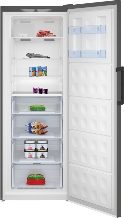 The award-winning, exquisitely designed Upright Freezer from Beko Appliances features Quick Freeze technology that locks in vitamins and nutrients by freezing food 10% faster.