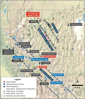 Navy Acquires Spanish Moon District in Nevada and Plans to Change Company Name to Eminent Gold