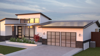 Home with solar and battery storage