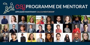 30 journalistes de renom pour mentorer les membres de la CAJ