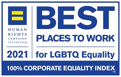 Subaru of America, Inc. Earns 100 Percent in 2021 Corporate Equality Index for Fifth Consecutive Year; Automaker Earns Perfect Score on the Human Rights Campaign Scorecard on LGBTQ Workplace Equality