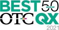 2021 OTCQX® Best 50 Logo (CNW Group/Hut 8 Mining Corp)