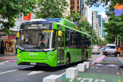 Enviro200EV New Zealand Auckland Transport (CNW Group/NFI Group Inc.)