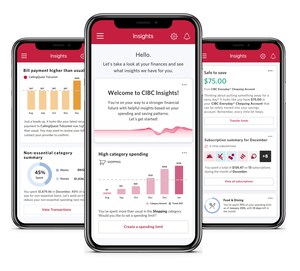 New CIBC Mobile Banking feature uses AI to give clients personalized, data-driven insights into their spending and saving