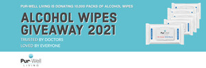 Pur-Well Living Is Donating 10,000 Packs of Alcohol Wipes to Help Americans Fight the Pandemic