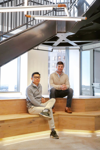 Workrise Co-Founder and Chief Executive Officer Xuan Yong (L) and Co-Founder and Chief Operating Officer Mike Witte (R)