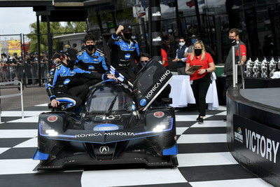 #10 Konica Minolta Acura ARX-05 Acura DPi, DPi: Helio Castroneves, Alexander Rossi, Filipe Albuquerque, Ricky Taylor winner