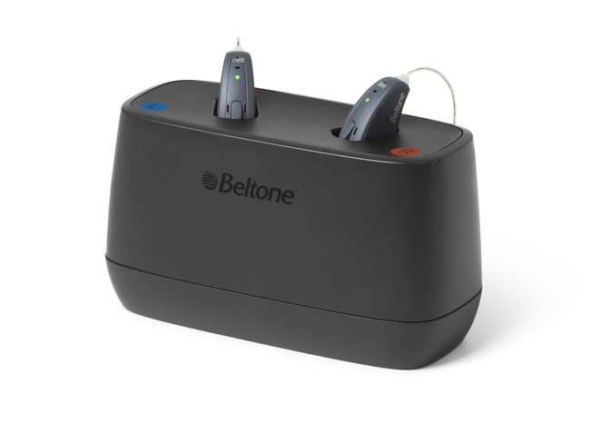 Beltone Rely is packed with some of the latest technology, including leading rechargeable options that deliver 30 hours of power on one charge.