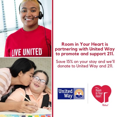 Red Roof’s Room in Your Heart is partnering with United Way to promote and support 211, a free, confidential referral and information helpline and website that connects people from all communities to the essential health and human services they need, 24 hours a day, seven days a week.