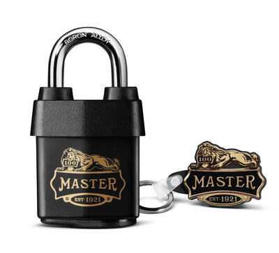 Featuring its commemorative 100-year logo and a black weather-resistant cover, Master Lock introduces the 1921D Padlock – a limited-edition product backed by 100 years of strength. The padlock includes a vintage stamped key, complementary keychain and provides maximum strength and reliability.