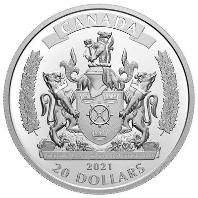 The Royal Canadian Mint's silver collector coin honouring the Black Loyalists (CNW Group/Royal Canadian Mint)