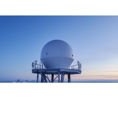 Orbit's Gaia-100, Ground Antenna System combined with the ATLAS’ Freedom™ Software Platform, Barrow, Alaska, (Credit: Daniel Kerschbaum, Quintillion)