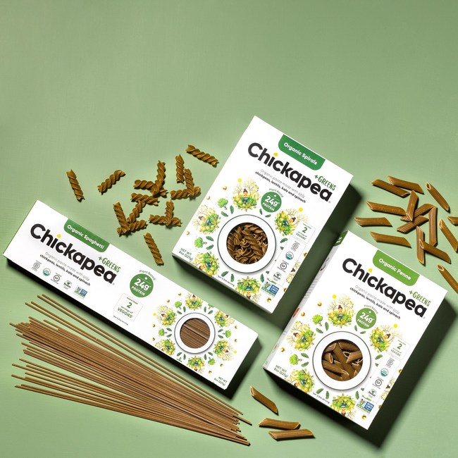Reimagine Pasta with Chickapea's New +Greens Line