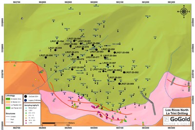 Figure 1: La Trini Plan View (CNW Group/GoGold Resources Inc.)