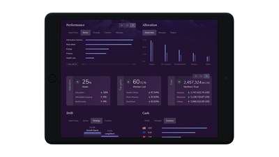 Private Wealth Systems mobile dashboard for ultra-high net worth individuals