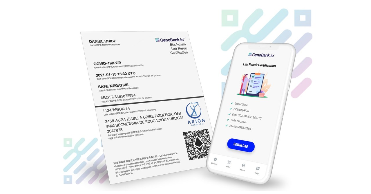 GenoBank.io and Arion Genetica Partner to Make COVID-19 Testing Easier, More Secure for Travelers