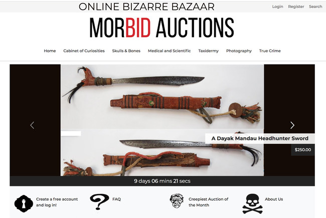The Auction Site That Has Everything from Taxidermy to True Crime and All That's Odd in Between.