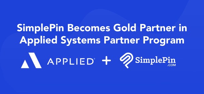 SimplePin Becomes Gold Partner in Applied Systems Partner Program