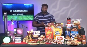 Ovie Mughelli Shares Big Game Party Fun with Tips on TV