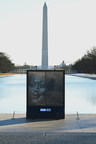 Glass Portrait of Vice President Kamala Harris at Lincoln Memorial Celebrates Her Shattering of Historic Glass Ceiling