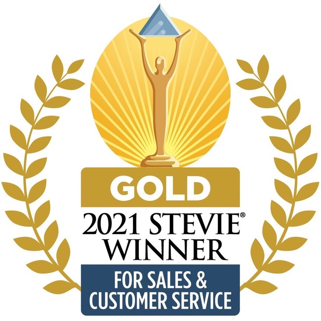 Gold Stevie® 2021 Stevie Winner for Sales & Customer Service