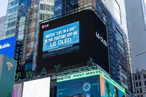 LG To Broadcast Scenes From YouTube Originals "Life In A Day 2020" In New York's Times Square On February 8