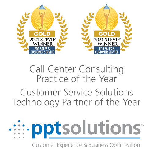 PPT Solutions wins Call Center Consulting Practice of the Year and Customer Service Solutions Technology Partner of the Year.