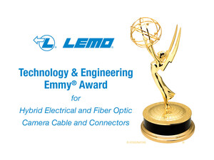 LEMO®  Receives 2020 Technology and Engineering Emmy® Award