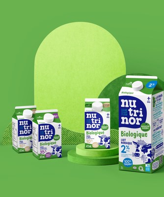 La cooprative Nutrinor prsente ses tout premiers produits laitiers issus d'une dmarche en agriculture durable (Groupe CNW/Nutrinor cooprative)