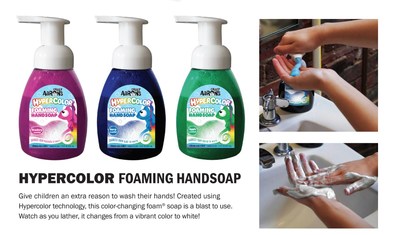 Clean with Color Hand Soap brought to by Crazy Aaron's!