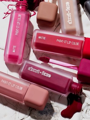 about-face Anti-VDay Paint-It Matte Lip Colors