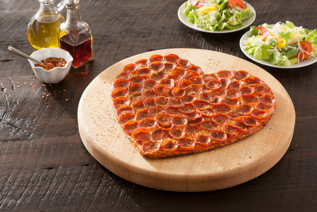 Donatos Heart Shaped Pizza