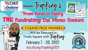 ZYMOX® Sponsors TrapKing's "From Feral to Fancy" TNR Fundraising Cat Photo Contest