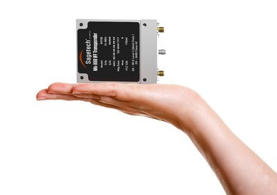 Sagetech's certified Identify Friend or Foe (IFF) micro transponder for UAVs is 93% lighter and 6x smaller than traditional aircraft transponders.